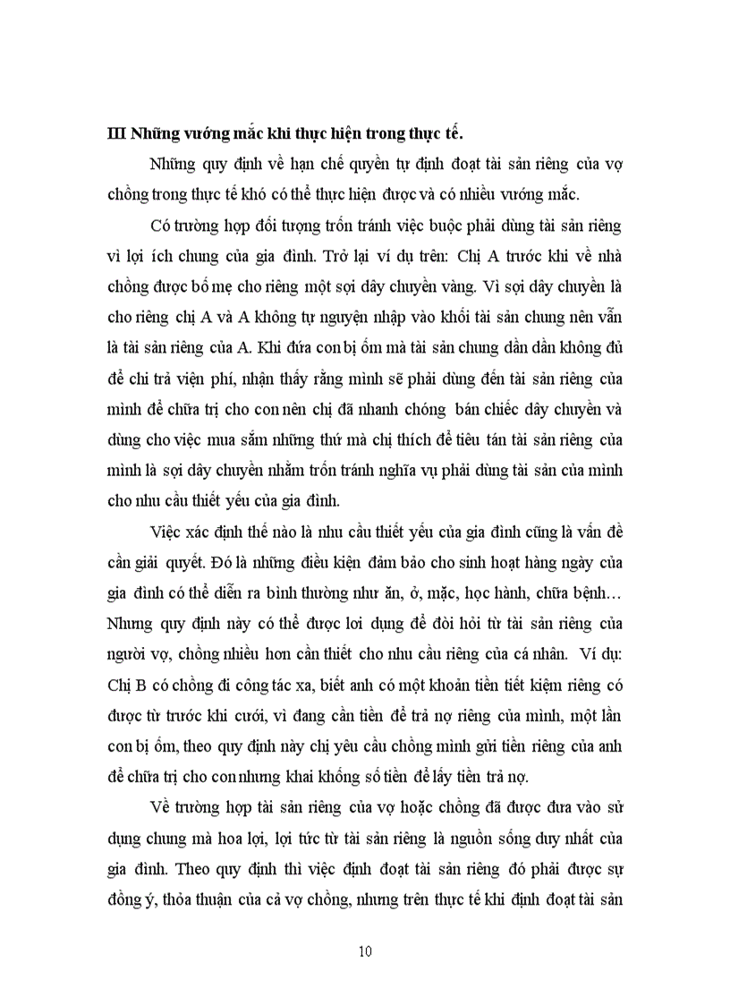 image for page Những vướng mắc khi thực hiện quy định về hạn chế quyền tự định đoạt tài sản riêng của vợ chồng trong thực tế