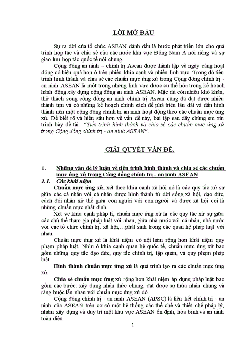 image for page Tiến trình hình thành và chia sẻ các chuẩn mực ứng xử trong Cộng đồng chính trị an ninh ASEAN 9 điểm