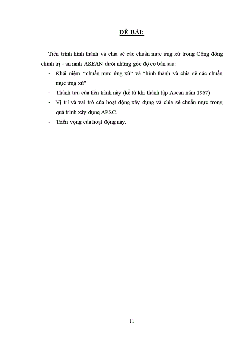 image for page Tiến trình hình thành và chia sẻ các chuẩn mực ứng xử trong Cộng đồng chính trị an ninh ASEAN 9 điểm