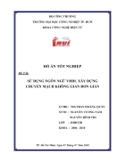 Sử dụng ngôn ngữ VHDL xây dựng chuyển mạch không gian đơn giản