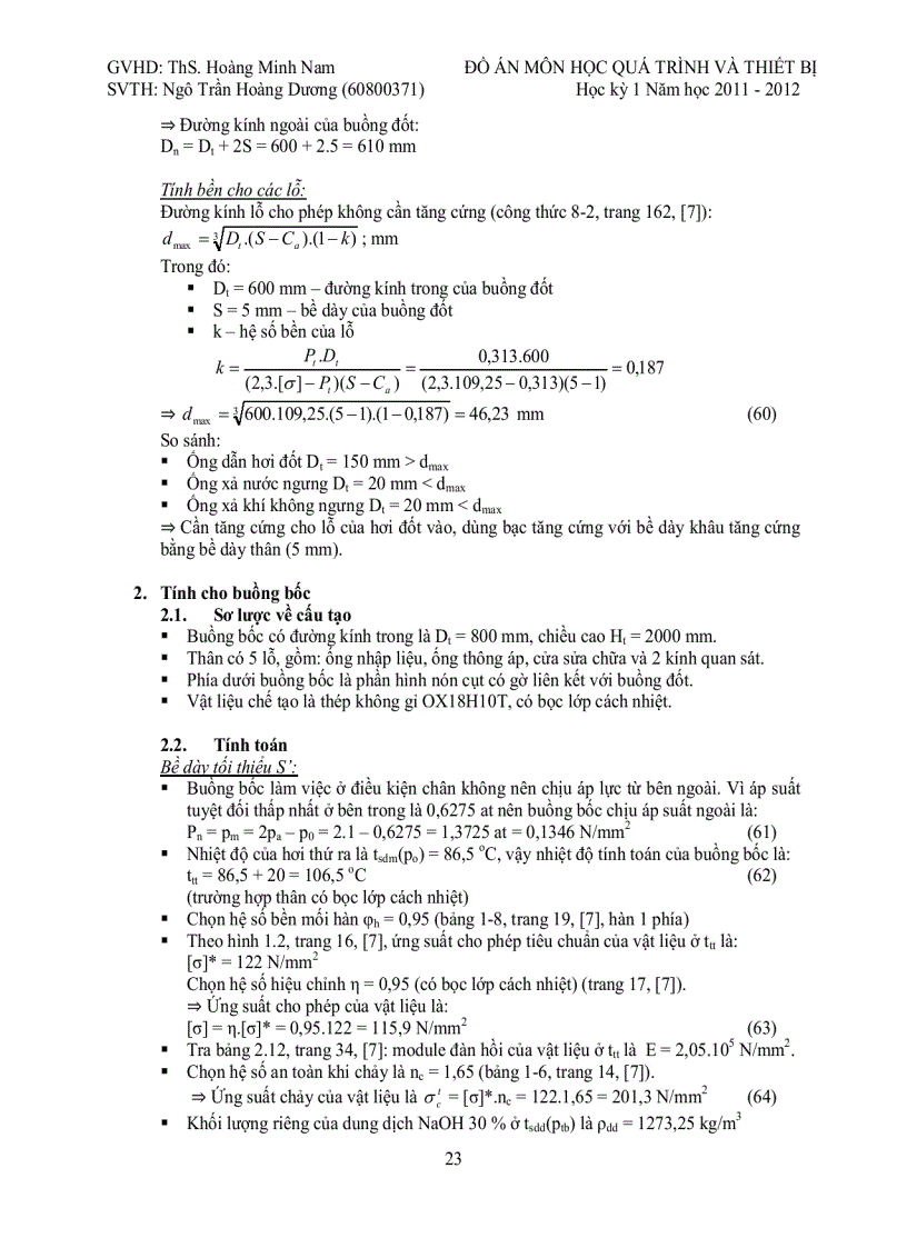 image for page Thiết kế thiết bị cô đặc chân không 1 nồi liên tục để cô đặc dung dịch NaOH năng suất nhập liệu 1m3 h nồng độ cuối 30
