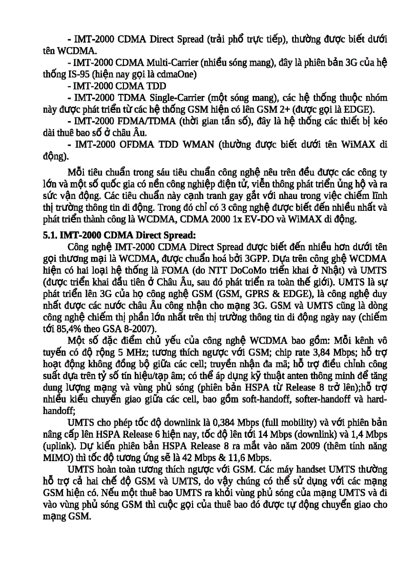 image for page Tổng quan về hệ thống thông tin di động thế hệ thứ ba