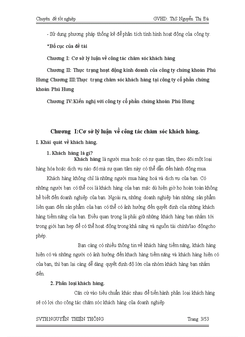 image for page Thực trạng chăm sóc khách hàng tại công ty cổ phần chứng khoán Phú Hưng