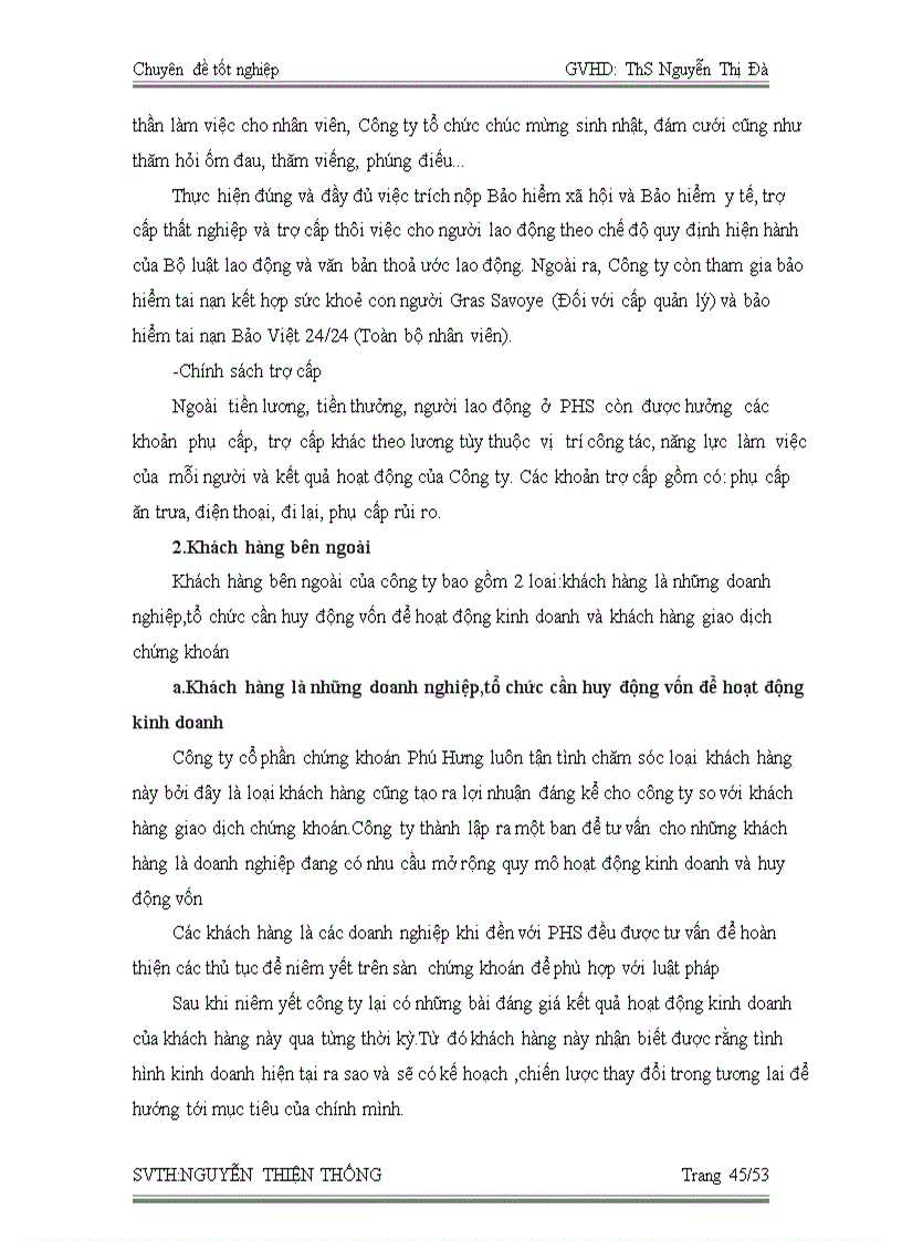 image for page Thực trạng chăm sóc khách hàng tại công ty cổ phần chứng khoán Phú Hưng