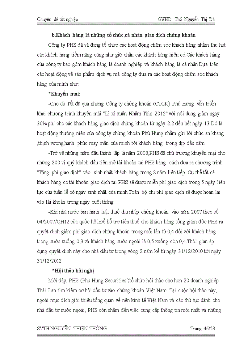 image for page Thực trạng chăm sóc khách hàng tại công ty cổ phần chứng khoán Phú Hưng