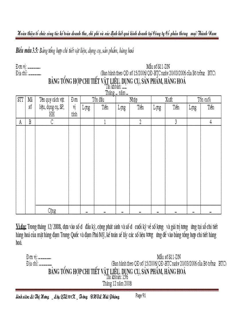 image for page Hoàn thiện tổ chức công tác kế toán doanh thu chi phí và xác định kết quả kinh doanh tại Công ty Cổ phần thương mại Thành Nam