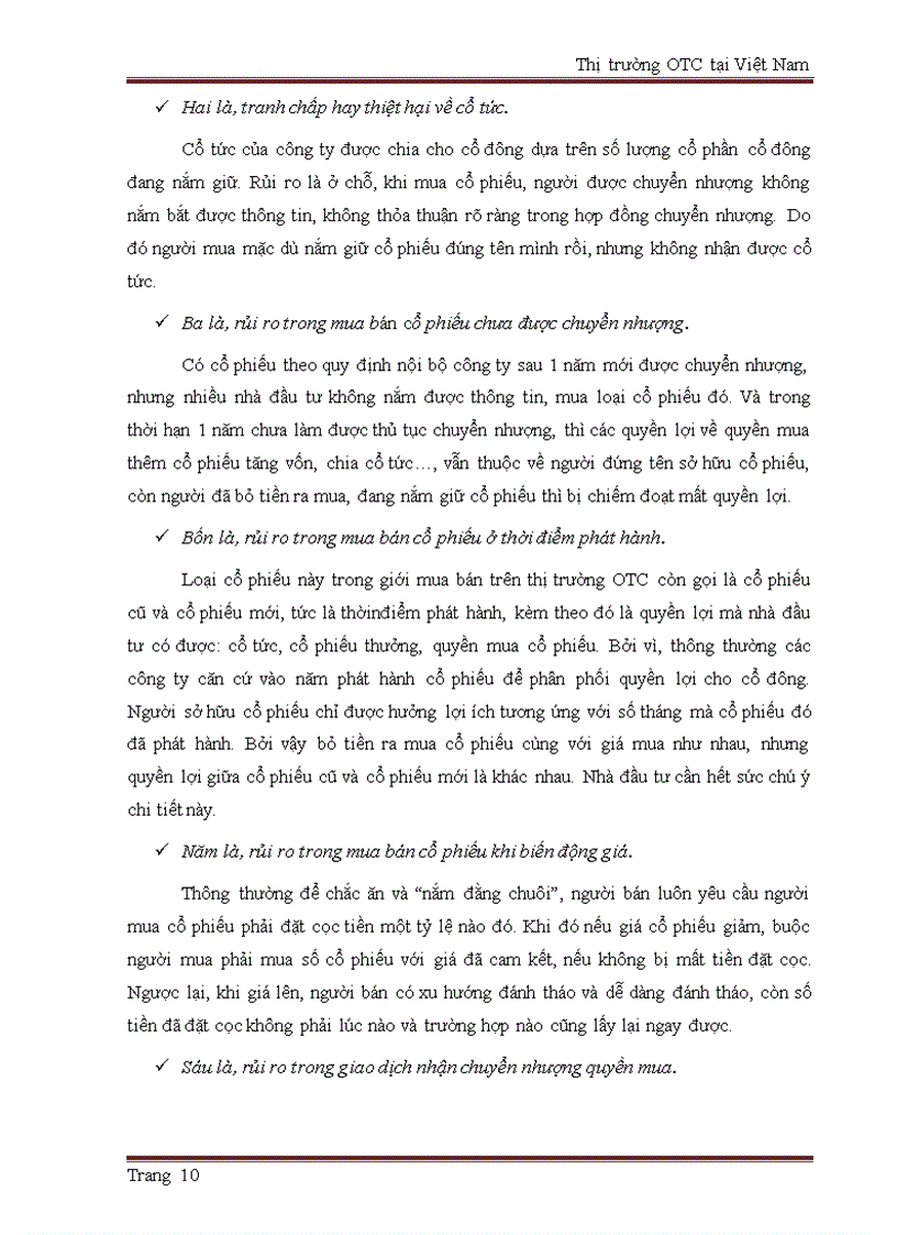 image for page Thị trường otc tại Việt Nam