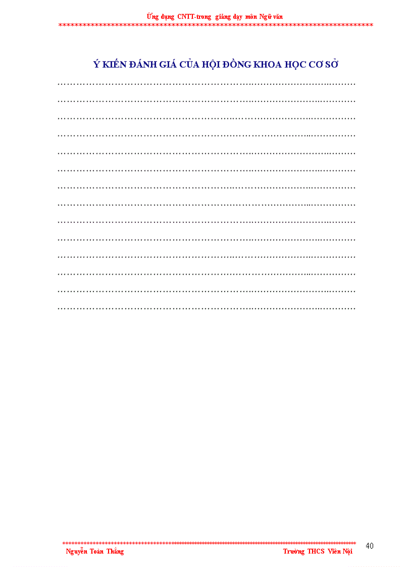 image for page Ứng dụng Công nghệ thông tin trong giảng dạy môn Ngữ văn