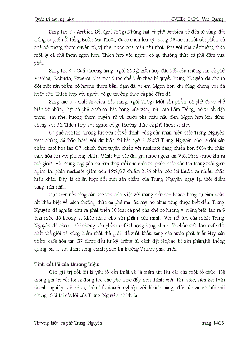 image for page Xây dựng thương hiệu cà phê Trung Nguyên