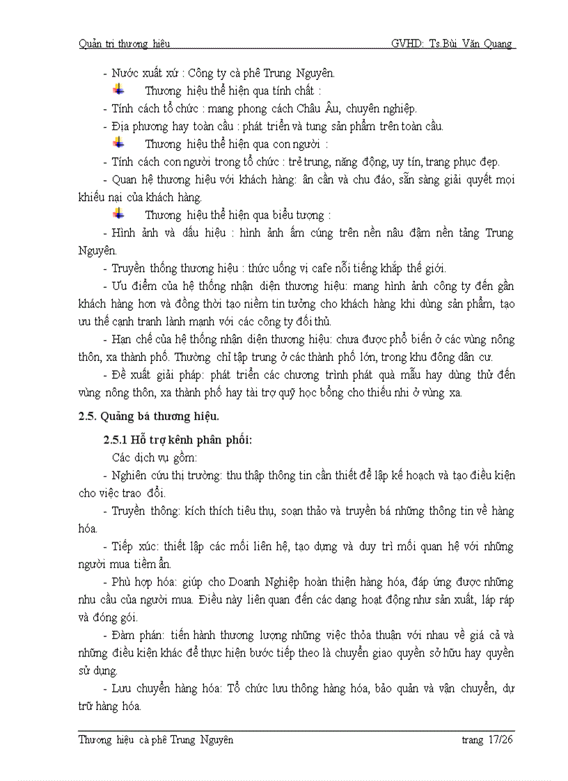 image for page Xây dựng thương hiệu cà phê Trung Nguyên
