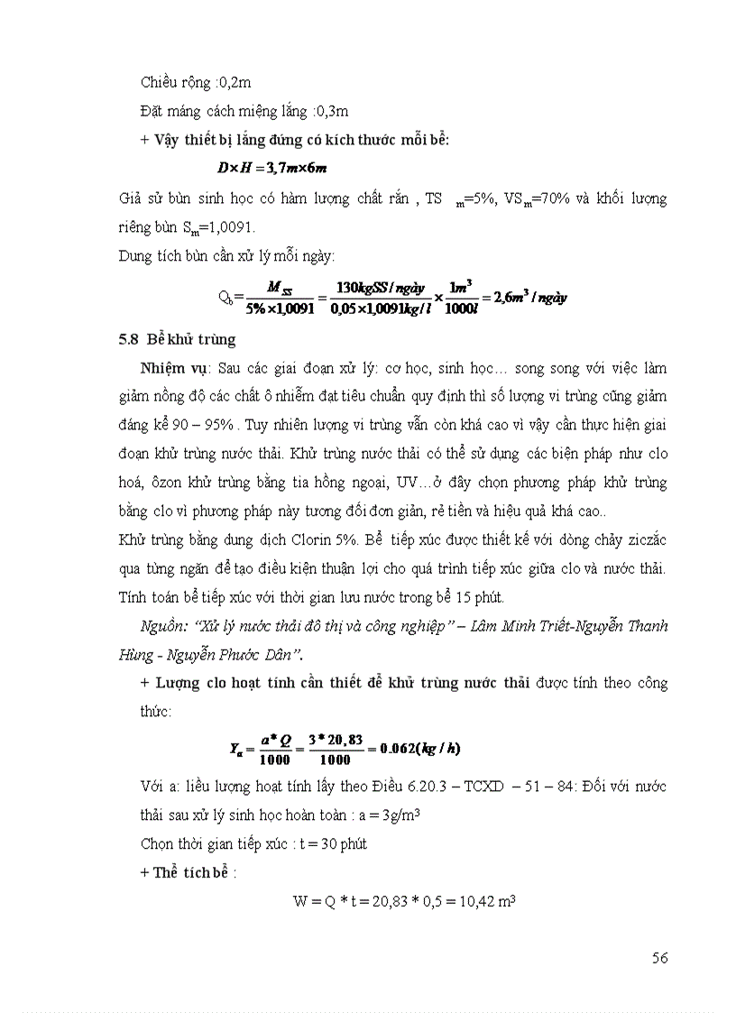 image for page Thiết kế hệ thống xử lý nước thải bệnh viện đạt tiêu chuẩn Việt Nam loại A để thải vào nguồn tiếp nhận với công suất 500m3 ngđ