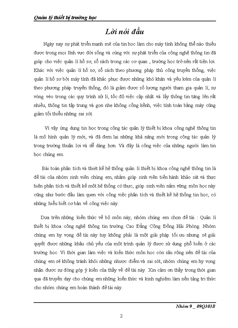 image for page Ứng dụng tin học trong công tác quản lý thiết bị khoa công nghệ thông tin