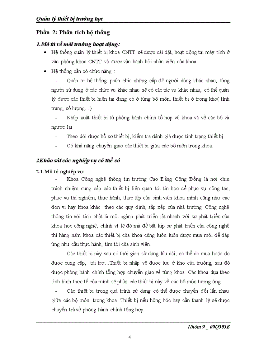 image for page Ứng dụng tin học trong công tác quản lý thiết bị khoa công nghệ thông tin