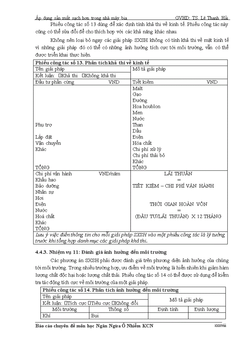 image for page Áp dụng sản xuất sạch hơn trong nhà máy bia