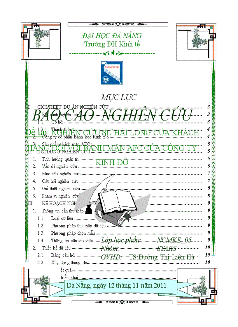 image for page Nghiên cứu sự hài lòng của người tiêu dùng trên địa bàn thành phố Đà Nẵng với sản phẩm bánh mặn AFC của công ty Bánh kẹo Kinh Đô