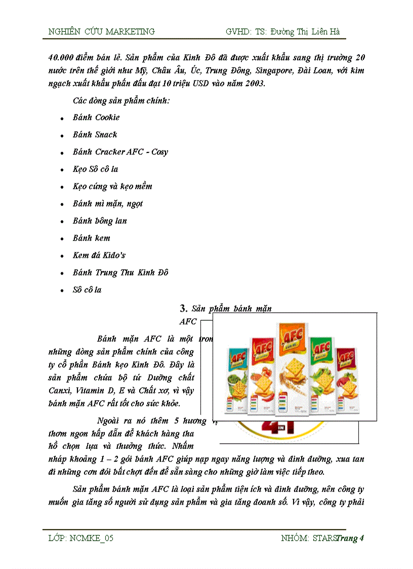 image for page Nghiên cứu sự hài lòng của người tiêu dùng trên địa bàn thành phố Đà Nẵng với sản phẩm bánh mặn AFC của công ty Bánh kẹo Kinh Đô