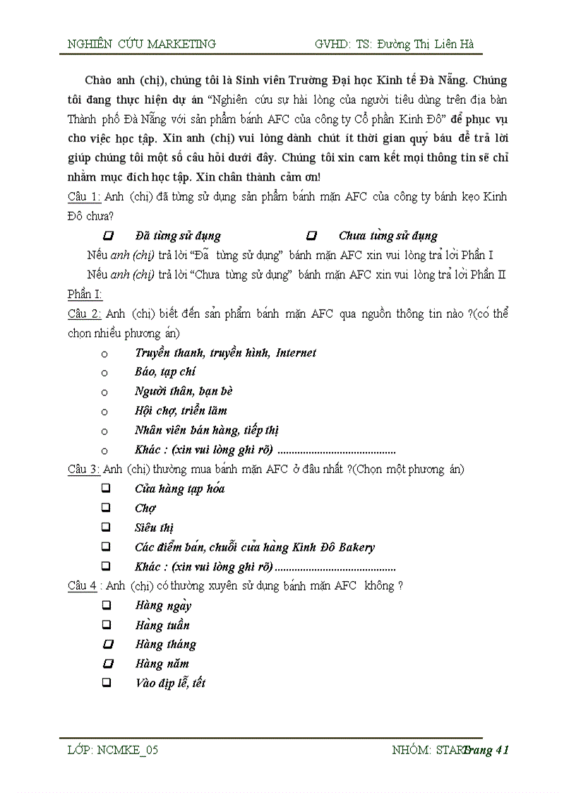 image for page Nghiên cứu sự hài lòng của người tiêu dùng trên địa bàn thành phố Đà Nẵng với sản phẩm bánh mặn AFC của công ty Bánh kẹo Kinh Đô