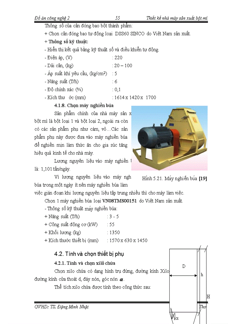 image for page Thiết kế nhà máy sản xuất bột mì theo phương pháp khô