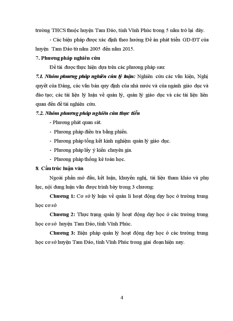 image for page Biện pháp quản lý hoạt động dạy học ở các trường trung học cơ sở huyện Tam Đảo tỉnh Vĩnh Phúc trong giai đoạn hiện nay