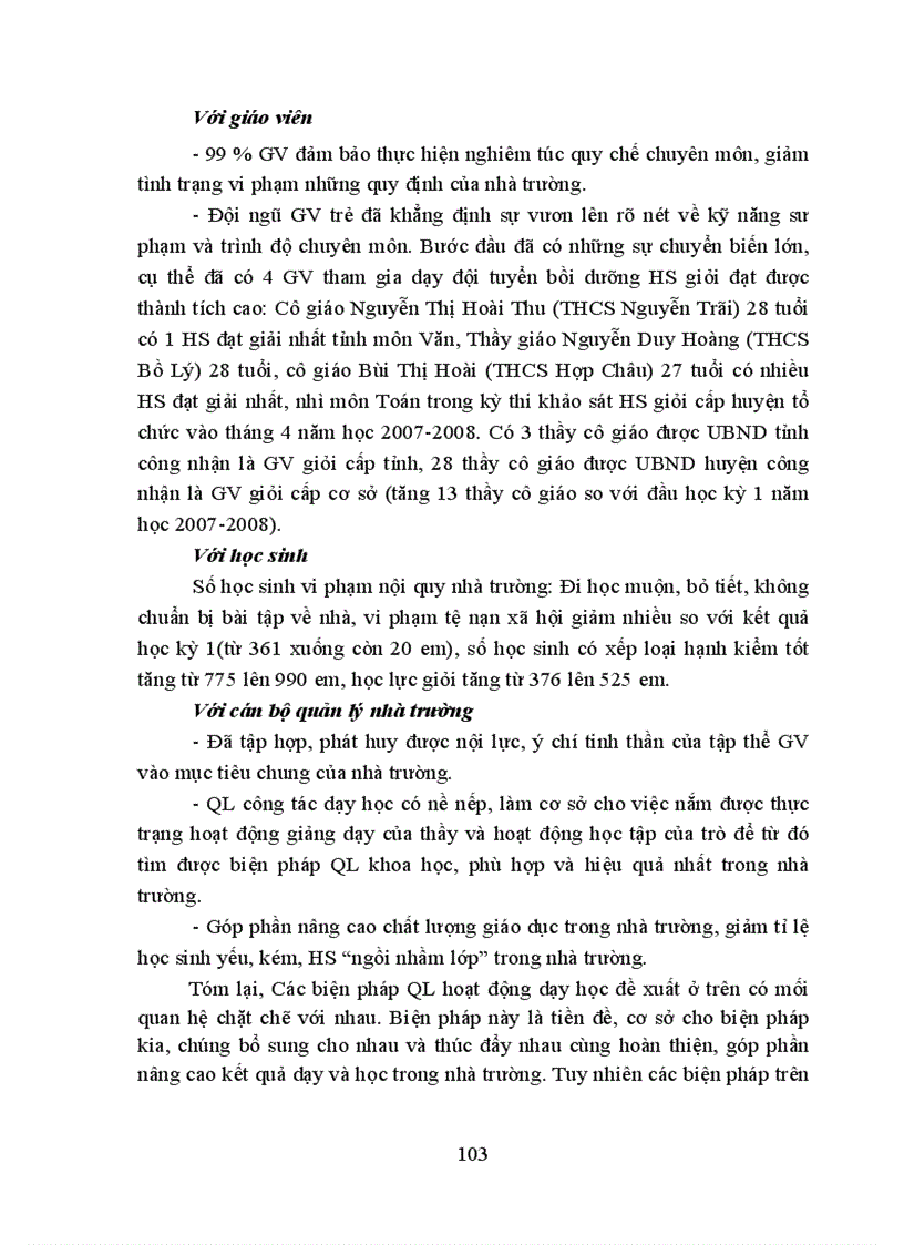 image for page Biện pháp quản lý hoạt động dạy học ở các trường trung học cơ sở huyện Tam Đảo tỉnh Vĩnh Phúc trong giai đoạn hiện nay