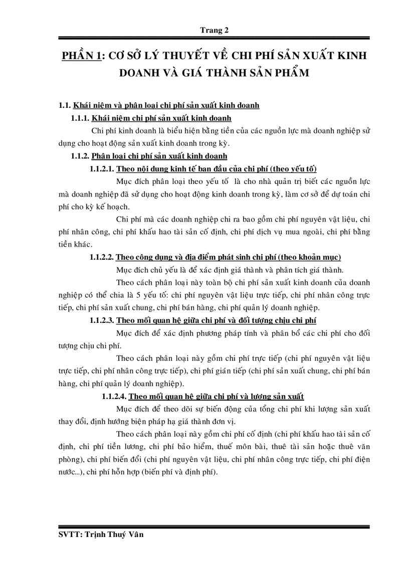 image for page Phân tích giá thành và các biện pháp hạ giá thành sản phẩm tại Xí nghiệp Chế Biến Lâm Sản Xuất Khẩu