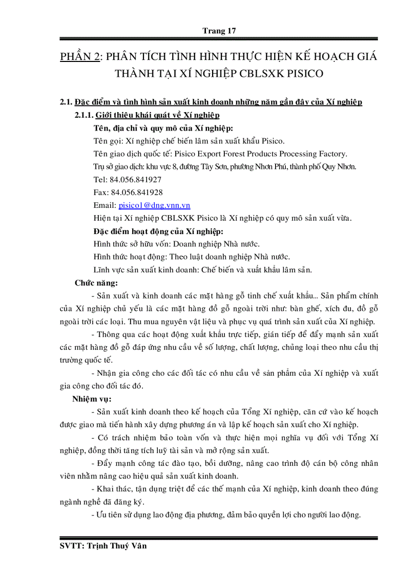 image for page Phân tích giá thành và các biện pháp hạ giá thành sản phẩm tại Xí nghiệp Chế Biến Lâm Sản Xuất Khẩu
