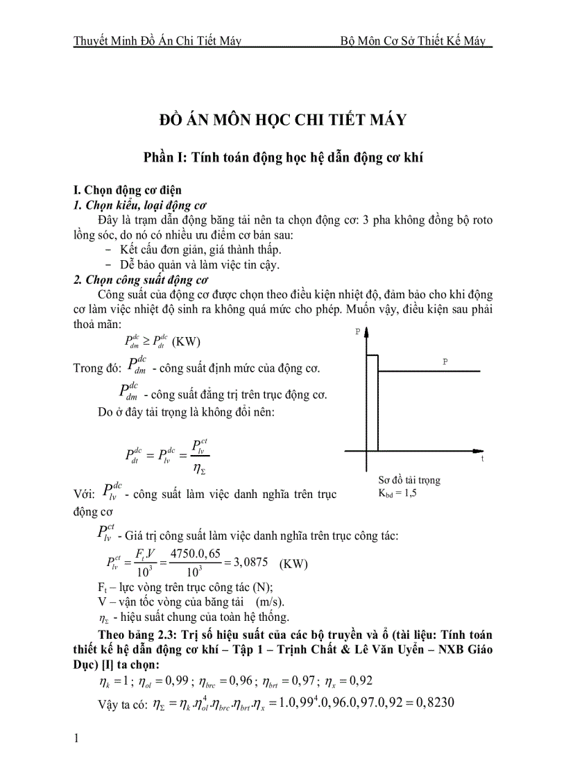 image for page ĐỒ ÁN CHI TIẾT MÁY Thiết kế hệ dẫn động băng tải gồm hộp giảm tốc 2 cấp bánh răng nối với một bộ truyền ngoài hộp Bánh răng côn trụ 2 cấp