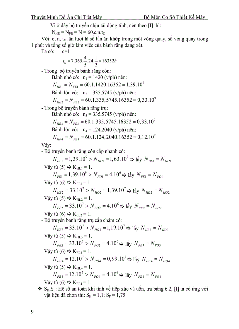 image for page ĐỒ ÁN CHI TIẾT MÁY Thiết kế hệ dẫn động băng tải gồm hộp giảm tốc 2 cấp bánh răng nối với một bộ truyền ngoài hộp Bánh răng côn trụ 2 cấp