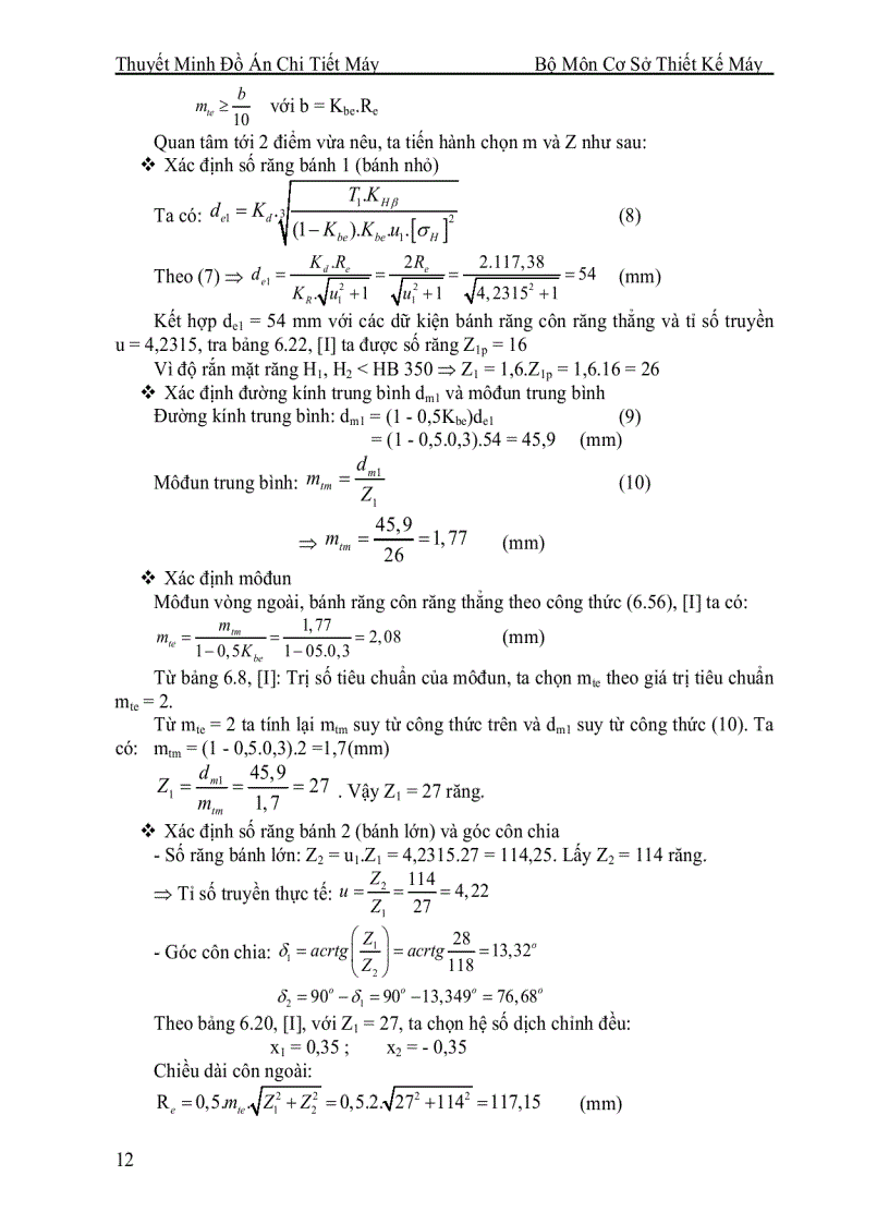 image for page ĐỒ ÁN CHI TIẾT MÁY Thiết kế hệ dẫn động băng tải gồm hộp giảm tốc 2 cấp bánh răng nối với một bộ truyền ngoài hộp Bánh răng côn trụ 2 cấp