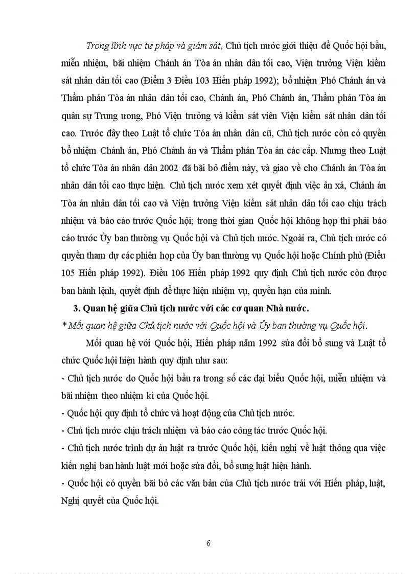 image for page Học kỳ hành chính Phân tích chế định Chủ tịch nước theo pháp luật hiện hành