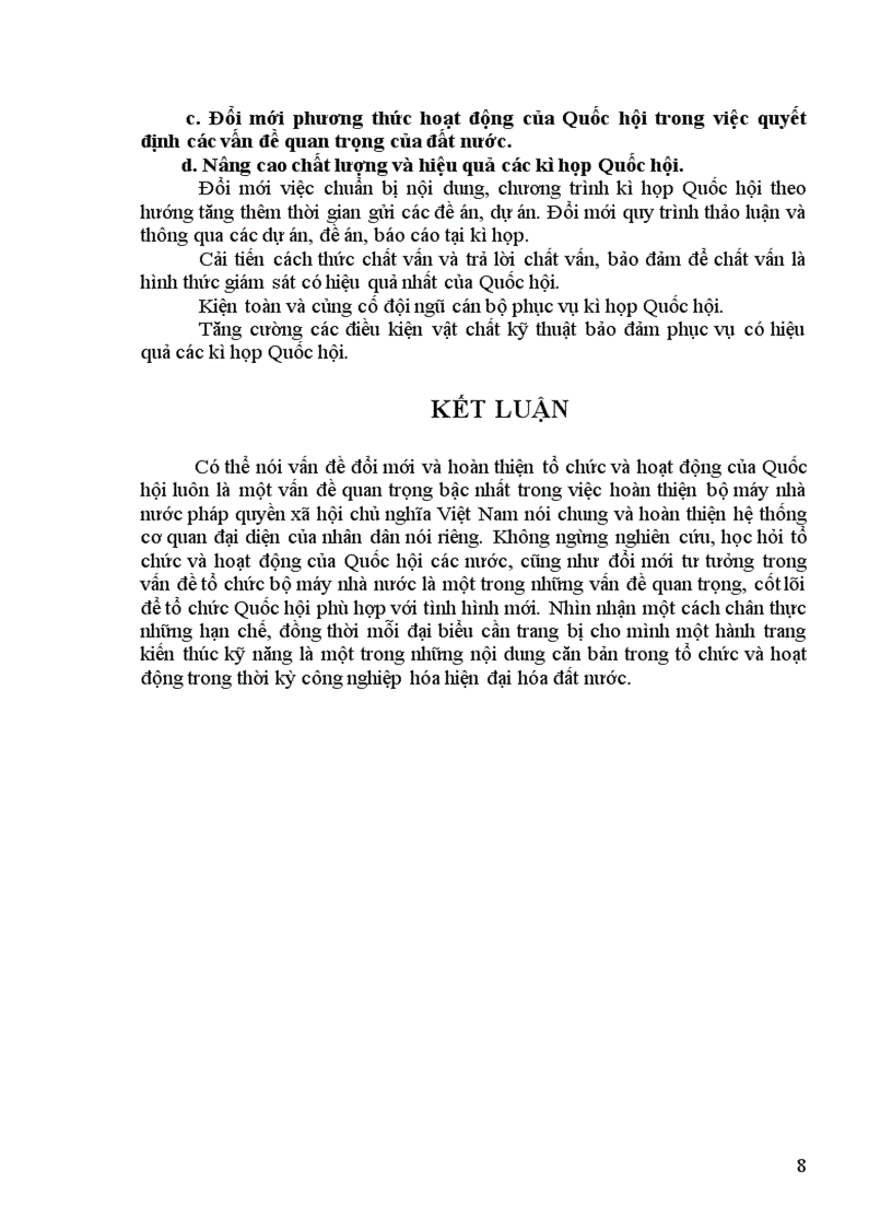image for page Cơ cấu tổ chức và phương thức hoạt động của Quốc hội theo pháp luật hiện hành