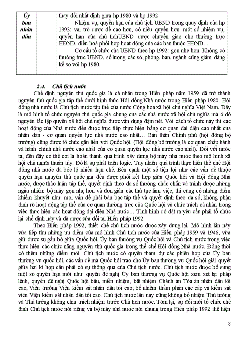 image for page So sánh bộ máy nhà nước theo Hiến pháp 1980 và Hiến pháp 1992