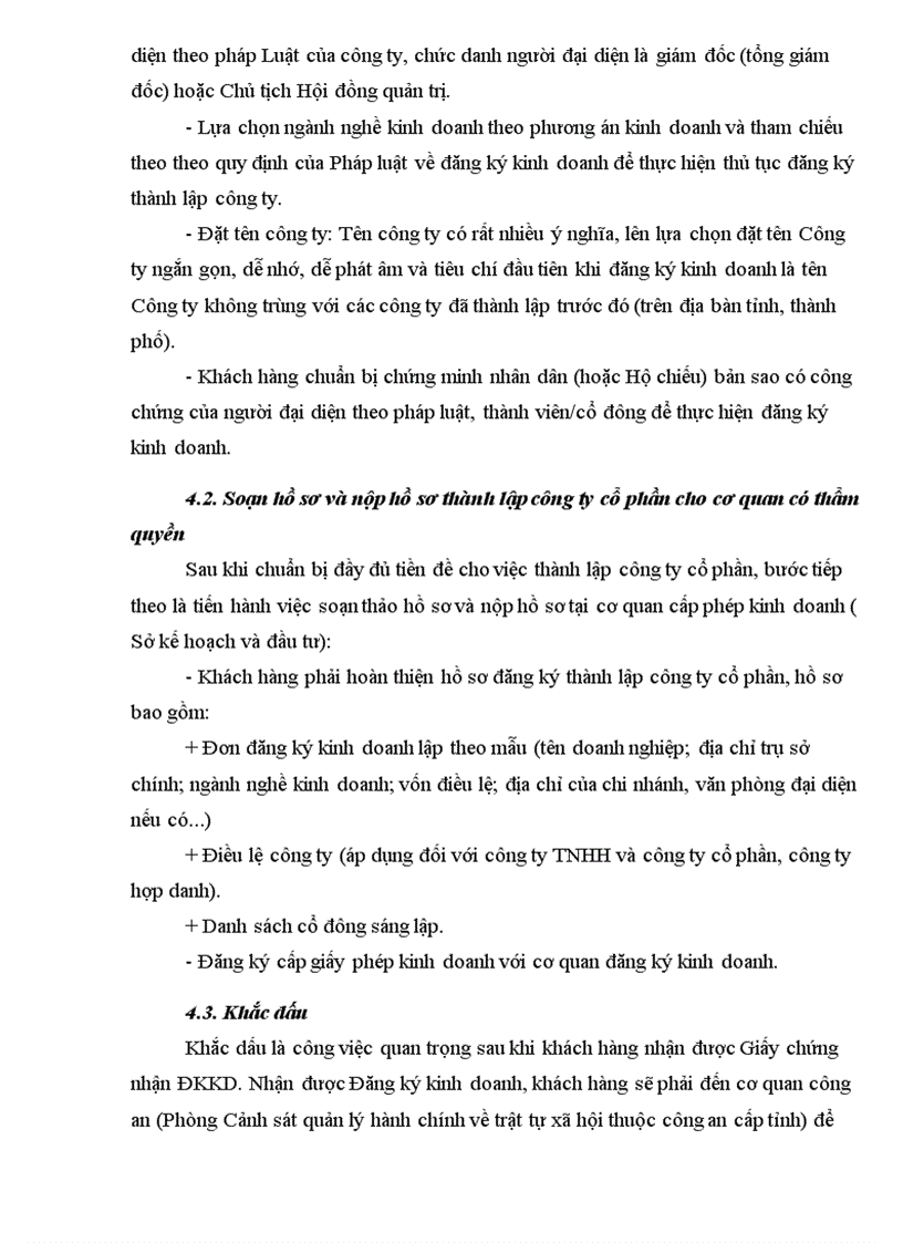 image for page Những vấn đề cần lưu ý khi thực hiện thủ tục đăng ký kinh doanh doanh nghiệp theo luật doanh nghiệp năm 2005 với công ty cổ phần