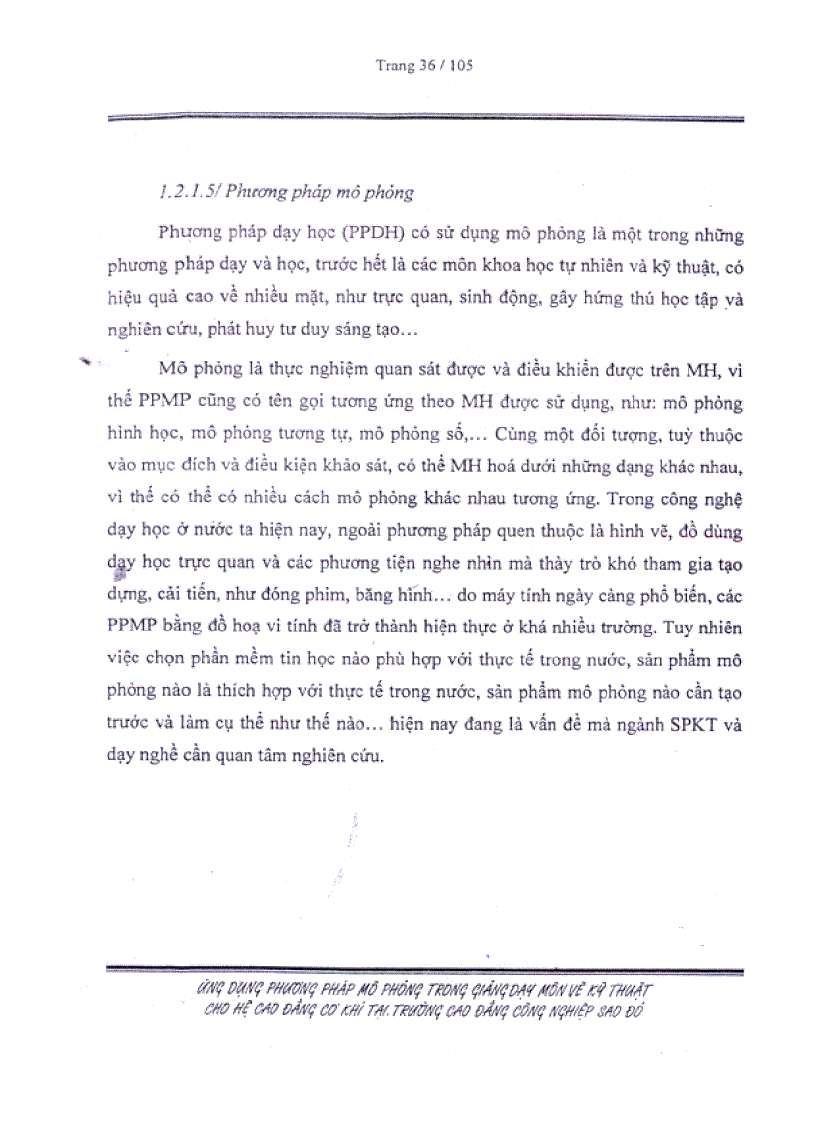 image for page Ứng dụng phương pháp mô phỏng trong giảng dạy môn vẽ kỹ thuật cho hệ cao đẳng cơ khí tại Trường Cao Đẳng Công Nghiệp Sao Đỏ