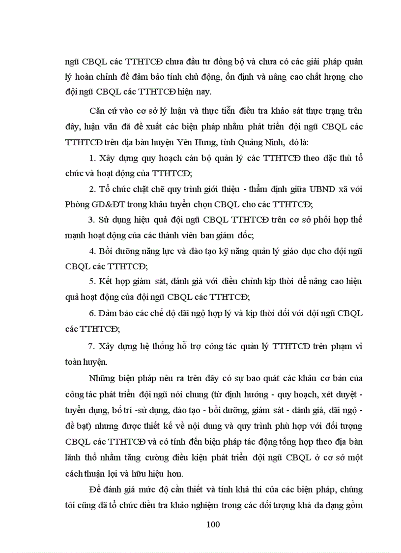 image for page Phát triển đội ngũ cán bộ quản lý các trung tâm học tập cộng đồng trên địa bàn huyện Yên Hưng tỉnh Quảng Ninh