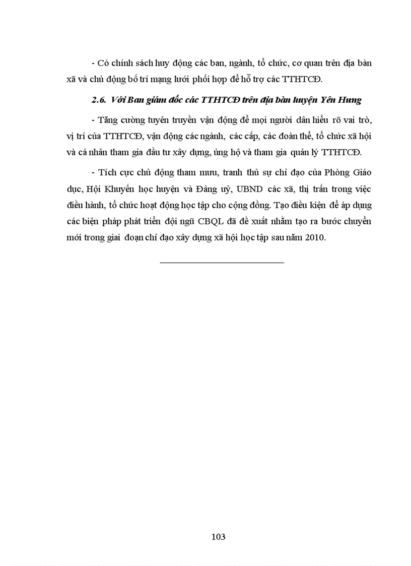 image for page Phát triển đội ngũ cán bộ quản lý các trung tâm học tập cộng đồng trên địa bàn huyện Yên Hưng tỉnh Quảng Ninh
