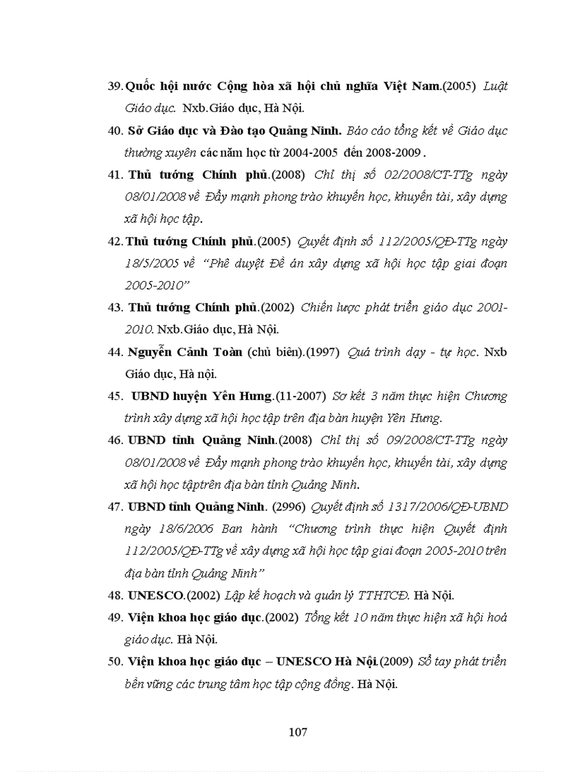 image for page Phát triển đội ngũ cán bộ quản lý các trung tâm học tập cộng đồng trên địa bàn huyện Yên Hưng tỉnh Quảng Ninh