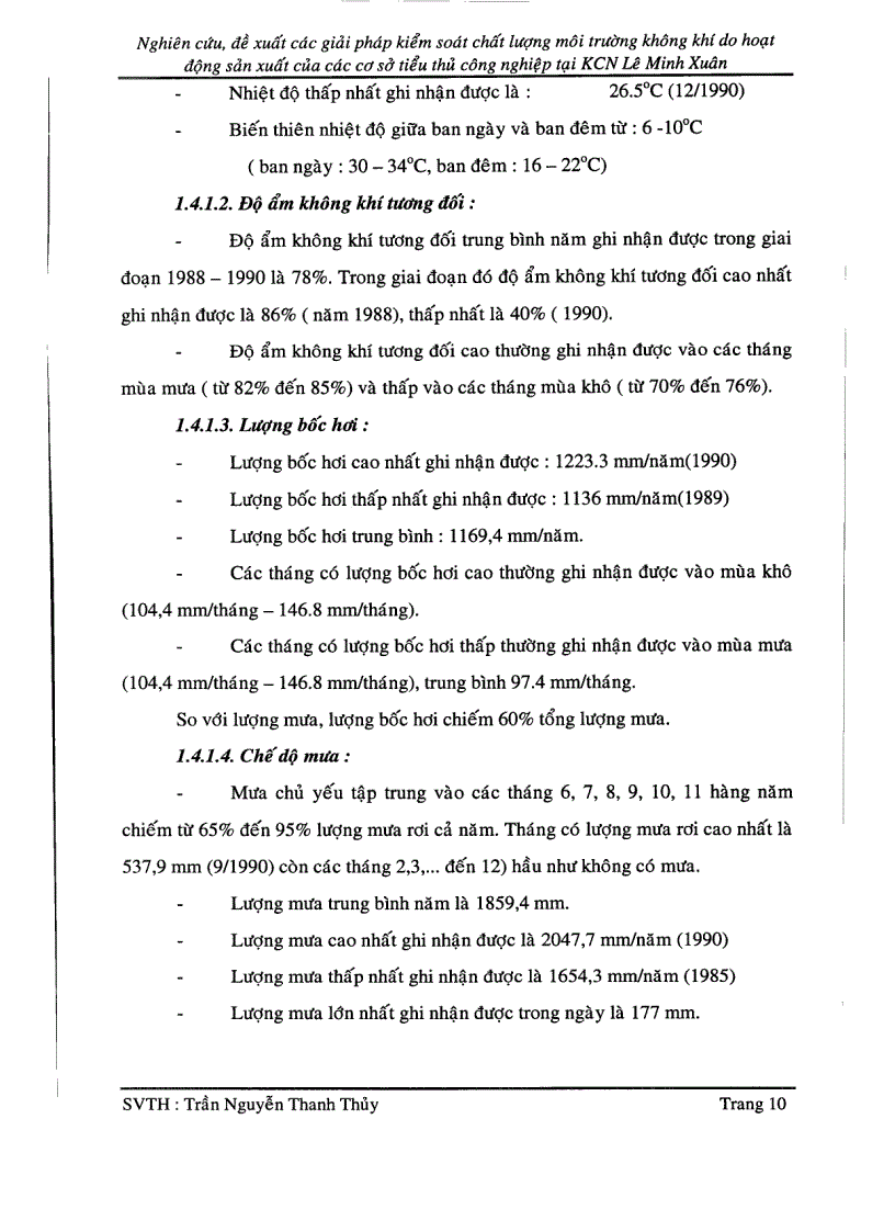 image for page Nghiên cứu đề xuất các giải pháp kiểm soát chất lượng môi trường không khí do hoạt động của các cơ sở tiểu thủ công nghiệp tại khu công nghiệp Lê Minh Xuân