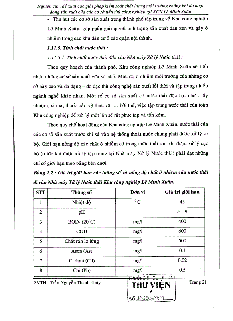 image for page Nghiên cứu đề xuất các giải pháp kiểm soát chất lượng môi trường không khí do hoạt động của các cơ sở tiểu thủ công nghiệp tại khu công nghiệp Lê Minh Xuân
