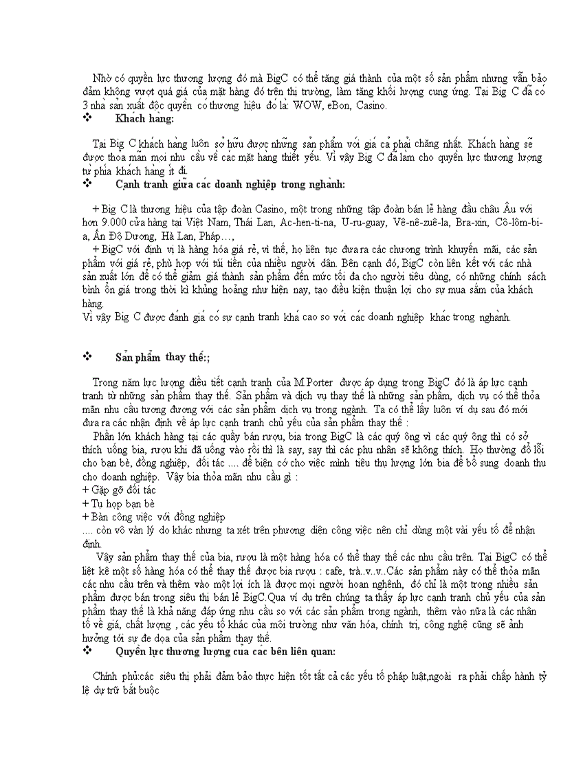 image for page Chiến lược kinh doanh của siêu thị Big C