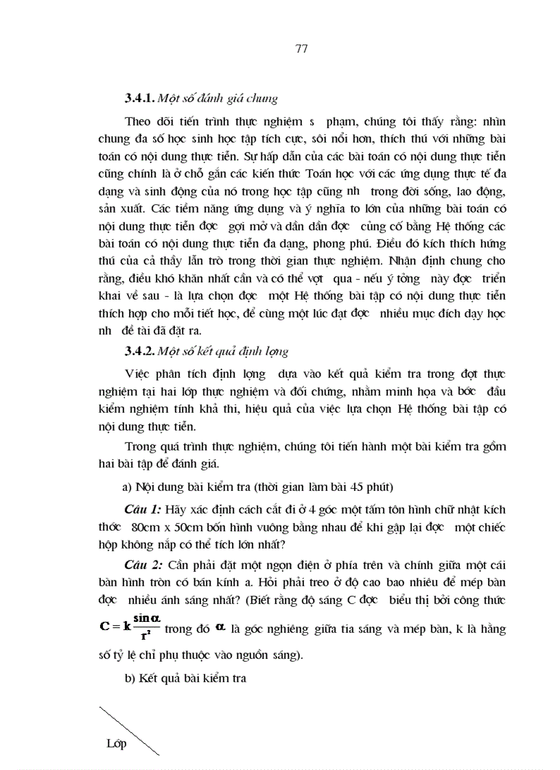 image for page Góp phần rèn luyện cho học sinh năng lực vận dụng kiến thức Toán học để giải quyết một số bài toán có nội dung thực tiễn