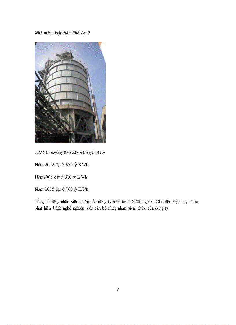 image for page Báo cáo đi thực tập nhận thức nhà máy nhiệt điện Phả Lại