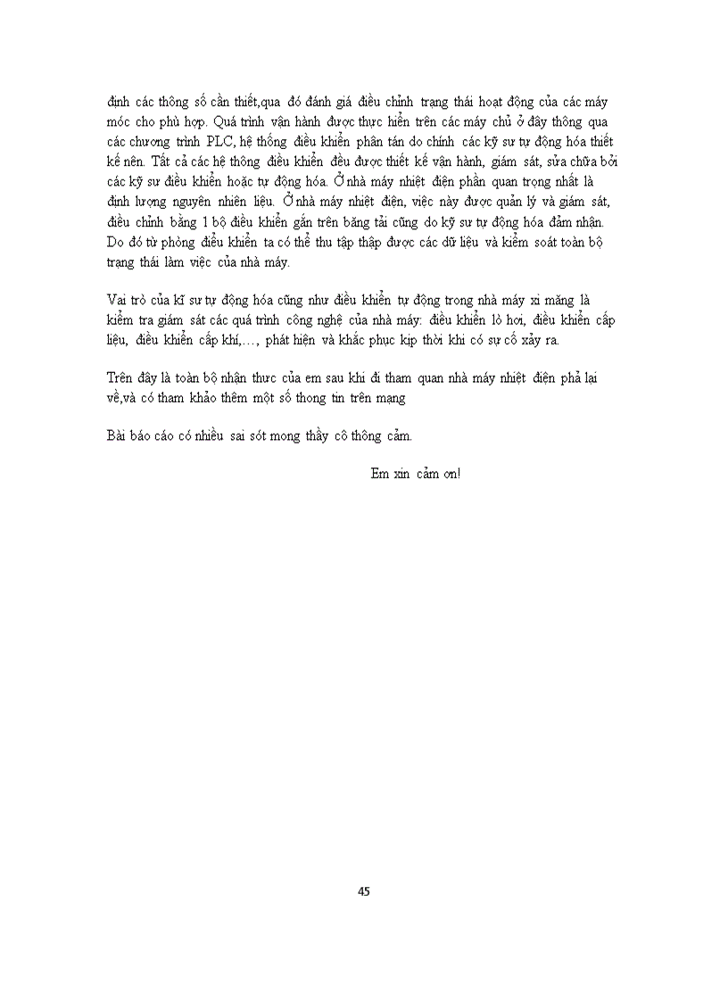 image for page Báo cáo đi thực tập nhận thức nhà máy nhiệt điện Phả Lại