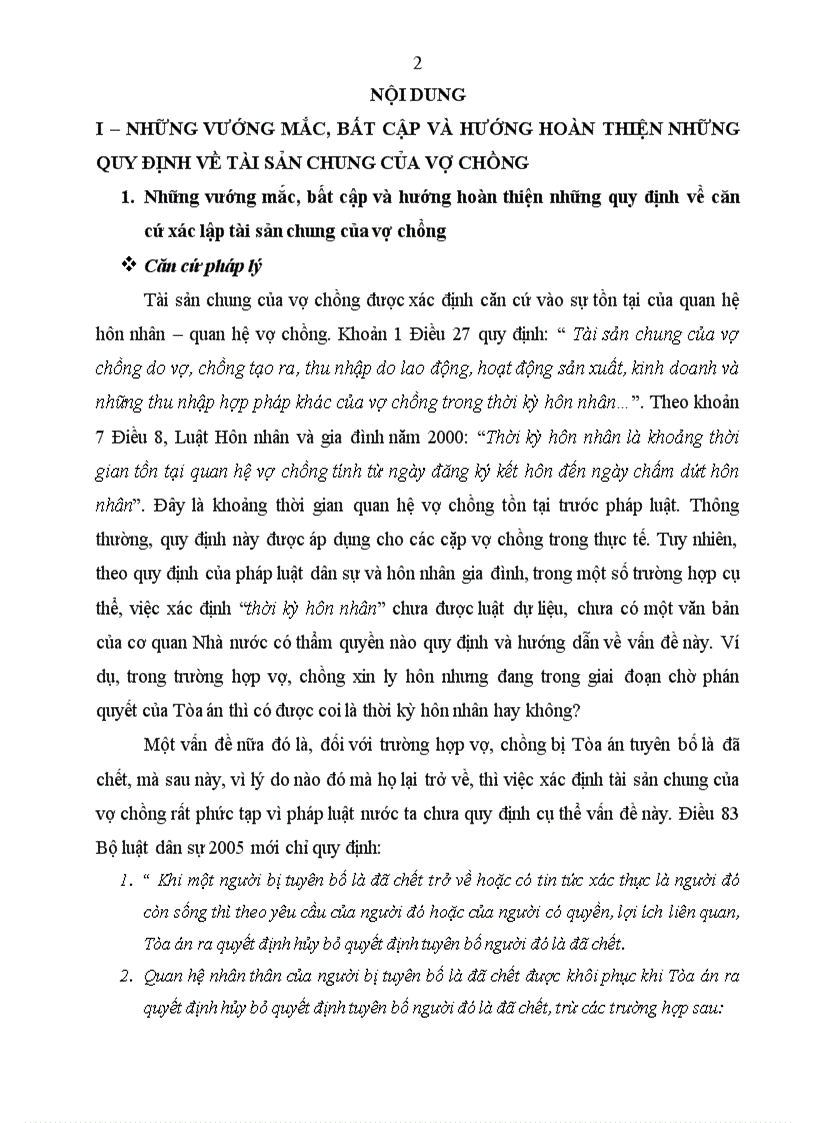 image for page Những vướng mắc bất cập và hướng hoàn thiện quy định của Luật hôn nhân và gia đình về chế độ tài sản của vợ chồng