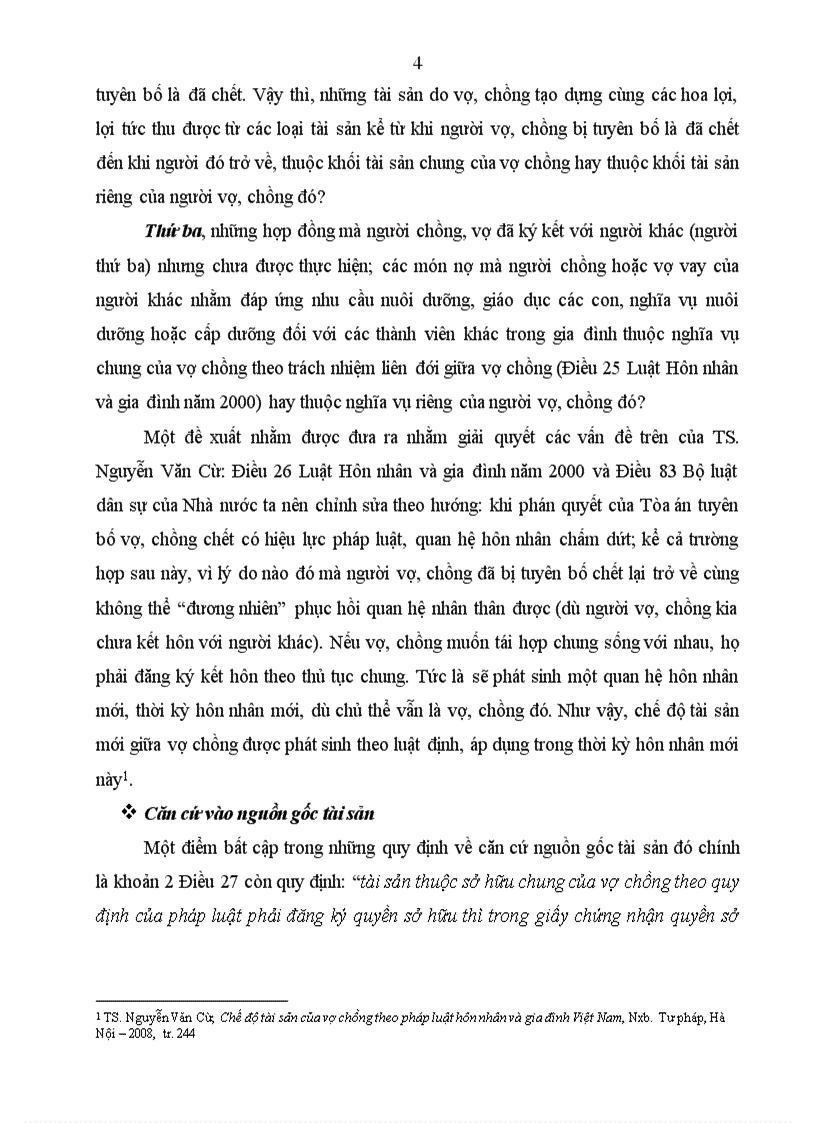 image for page Những vướng mắc bất cập và hướng hoàn thiện quy định của Luật hôn nhân và gia đình về chế độ tài sản của vợ chồng
