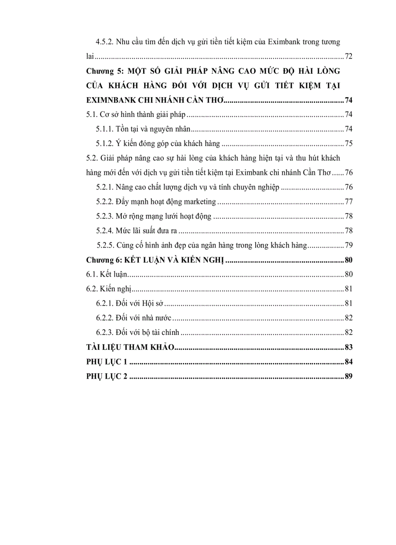 image for page Đánh giá mức độ hài lòng của khách hàng cá nhân đối với dịch vụ gửi tiên tiết kiệm tại hệ thống Eximbank Chi nhánh Cần Thơ