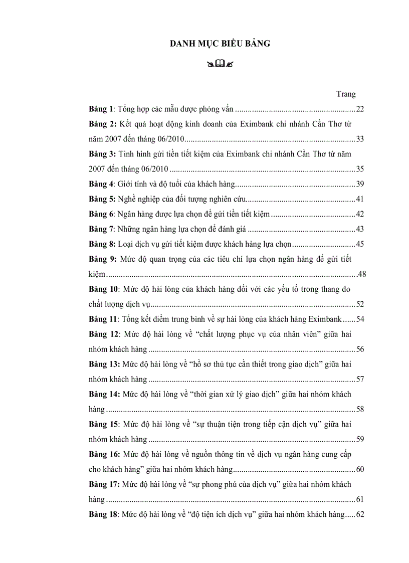 image for page Đánh giá mức độ hài lòng của khách hàng cá nhân đối với dịch vụ gửi tiên tiết kiệm tại hệ thống Eximbank Chi nhánh Cần Thơ