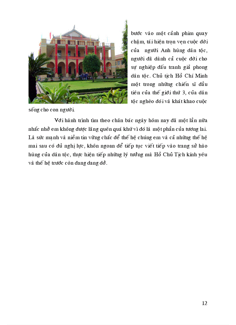 image for page Bài thu hoạch bảo tàng Hồ Chí Minh