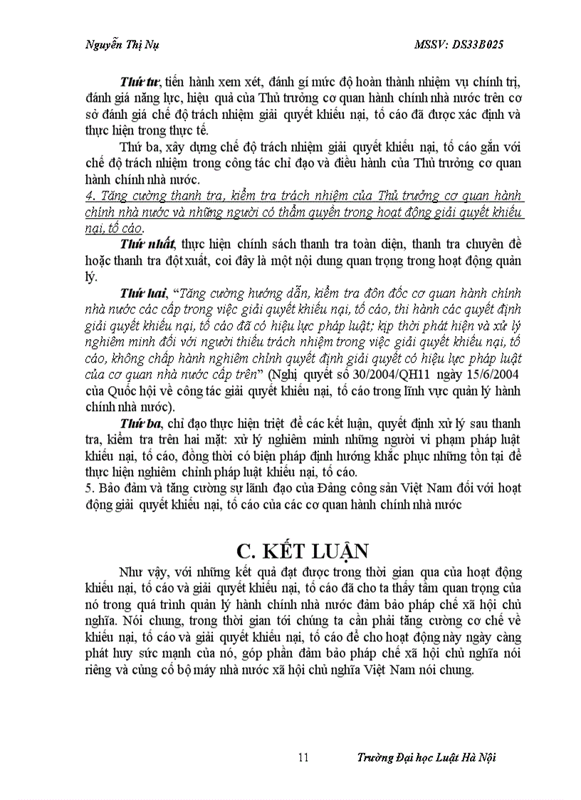 image for page Vai trò của khiếu nại tố cáo và giải quyết khiếu nại tố cáo đối với việc đảm bảo pháp chế trong quản lý hành chính nhà nước