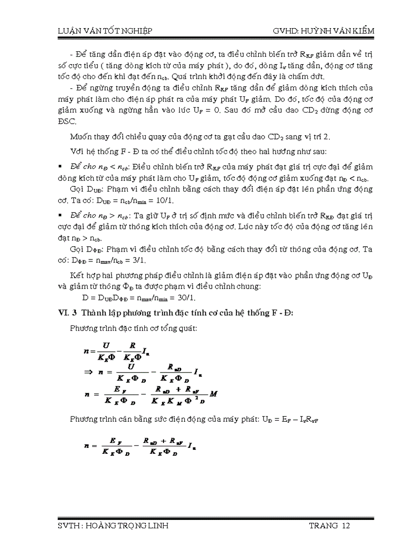 image for page Các phương pháp điều khiển động cơ một chiều kích từ độc lập